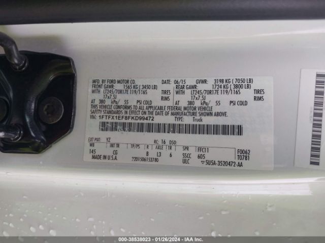 1FTFX1EF8FKD99472 Ford F-150 Xl