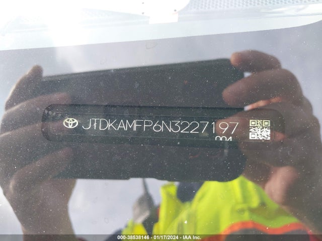 2022 TOYOTA PRIUS PRIME LIMITED VIN: JTDKAMFP6N3227197