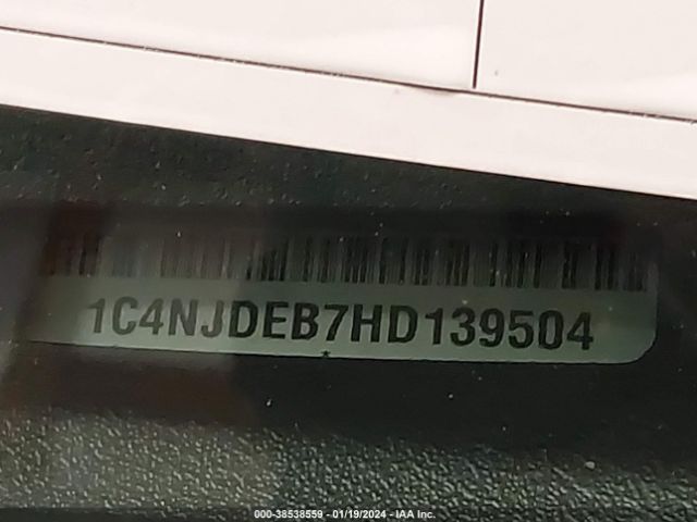 1C4NJDEB7HD139504 Jeep Compass High Altitude 4x4
