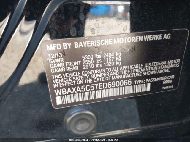 WBAXA5C57ED690066 BMW 535d