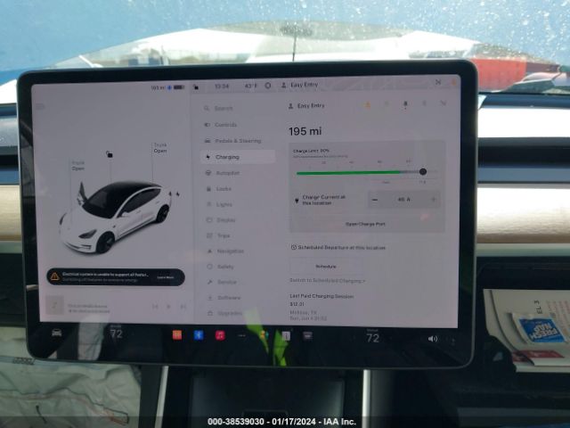 5YJ3E1EB2KF433340 Tesla Model 3 Long Range/performance