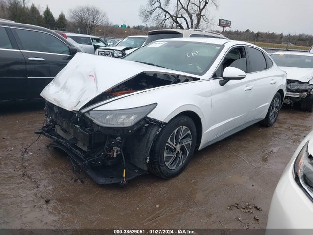 Hyundai Sonata Blue 2021 KMHL24JJ1MA035633 Image 2