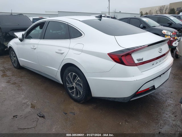 Hyundai Sonata Blue 2021 KMHL24JJ1MA035633 Image 3