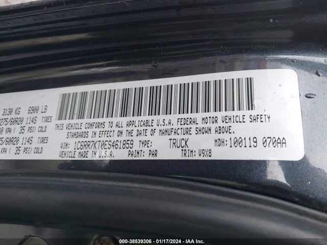RAM 1500 Express 2014 1C6RR7KT0ES461859 Image 9