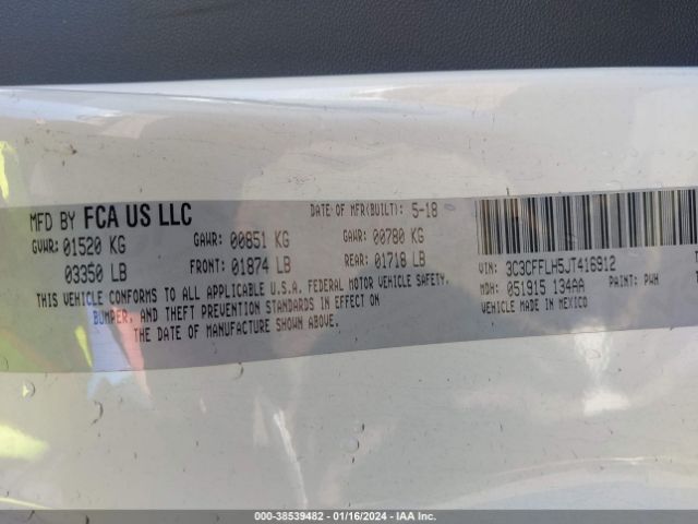 2018 FIAT 500C 3C3CFFLH5JT416912 Photo 8