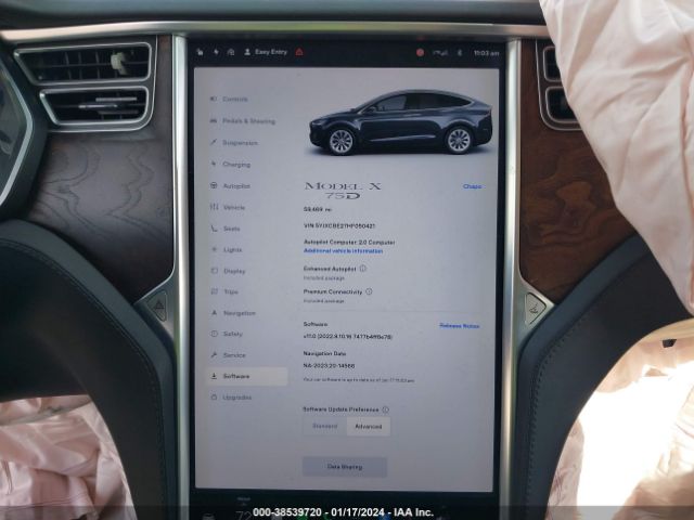 2017 TESLA MODEL X 5YJXCBE27HF050421 Photo 6