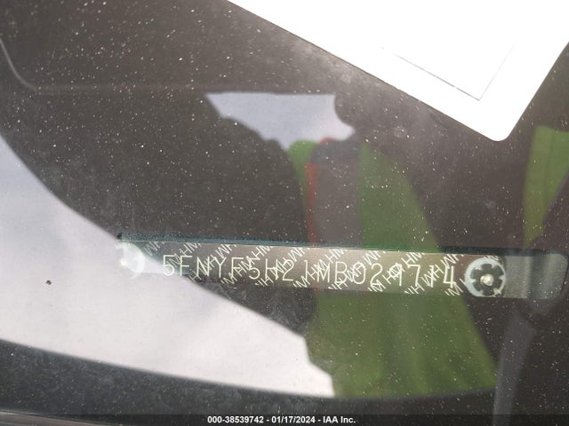Honda Pilot 2wd Special Edition 2021 5FNYF5H21MB029714 Image 9