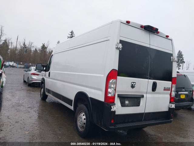 2021 RAM PROMASTER 2500 HIGH ROOF 159 WB VIN: 3C6LRVDG8ME530518