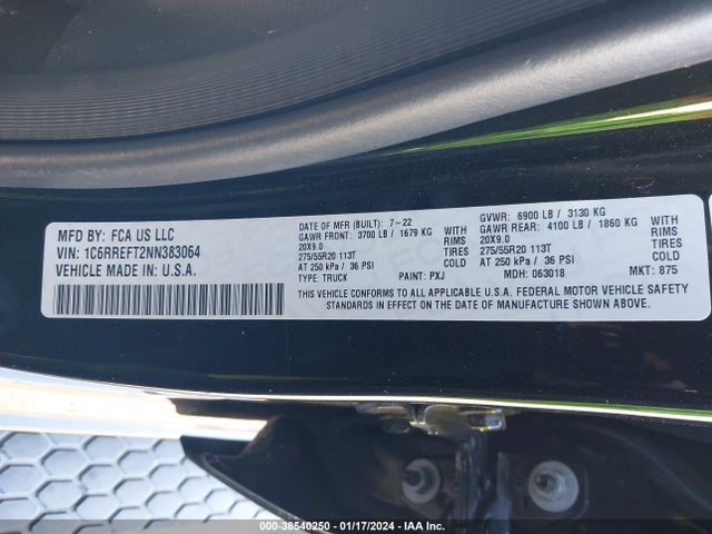 1C6RREFT2NN383064 RAM 1500