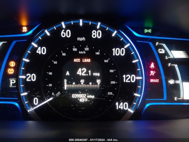 JHMCR6F59HC016618 Honda Accord Hybrid Ex-l