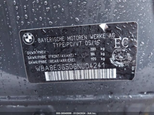 WBA8E3G50GNU04241 BMW 328i Xdrive