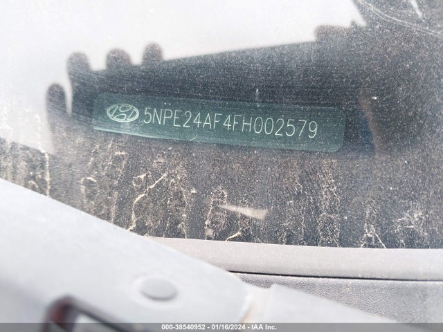 2015 HYUNDAI SONATA SE VIN: 5NPE24AF4FH002579
