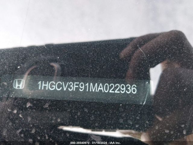 1HGCV3F91MA022936 Honda Accord Hybrid Touring