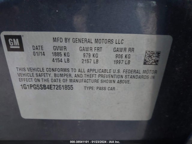 Chevrolet CRUZE LTZ 2014 1G1PG5SB4E7261855 Image 9