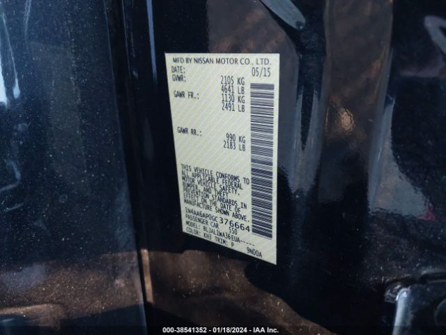 1N4AA6AP0GC376664 Nissan Maxima 3.5 Sr