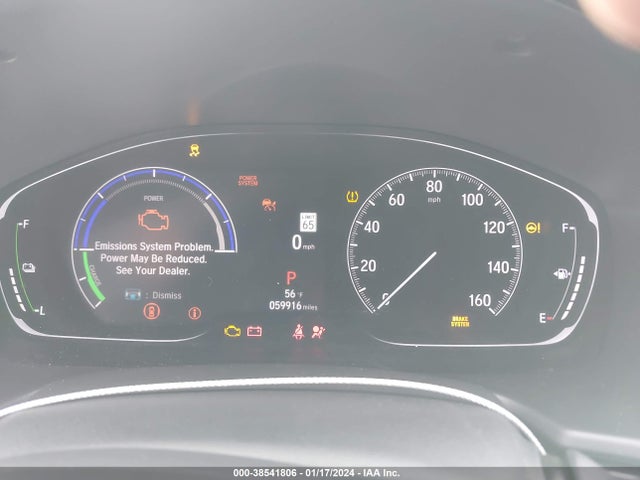 2021 HONDA ACCORD HYBRID VIN: 1HGCV3F19MA018255