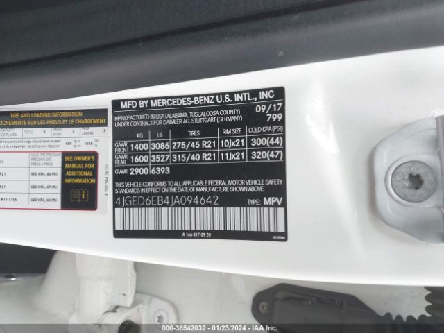 4JGED6EB4JA094642 Mercedes-Benz Amg Gle 43 Coupe 4matic