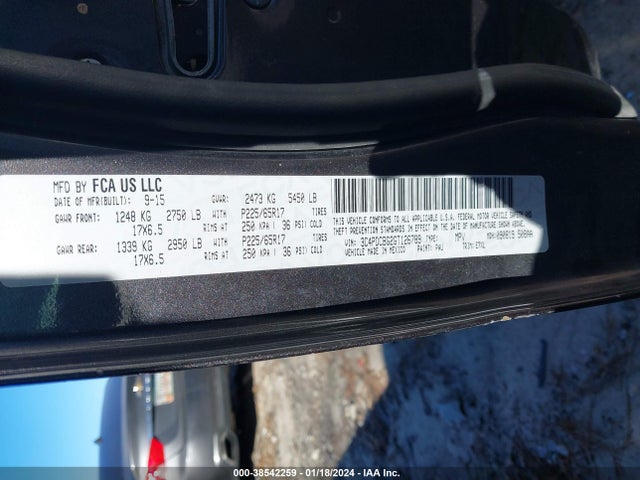 Dodge Journey Sxt 2016 3C4PDCBG2GT126789 Image 9