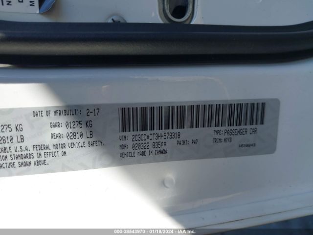 2017 DODGE CHARGER 2C3CDXCT3HH579318 Photo 8