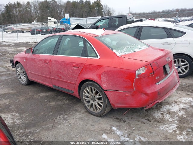 2008 AUDI A4 2.0T/2.0T SPECIAL EDITION VIN: WAUDF78E38A155962