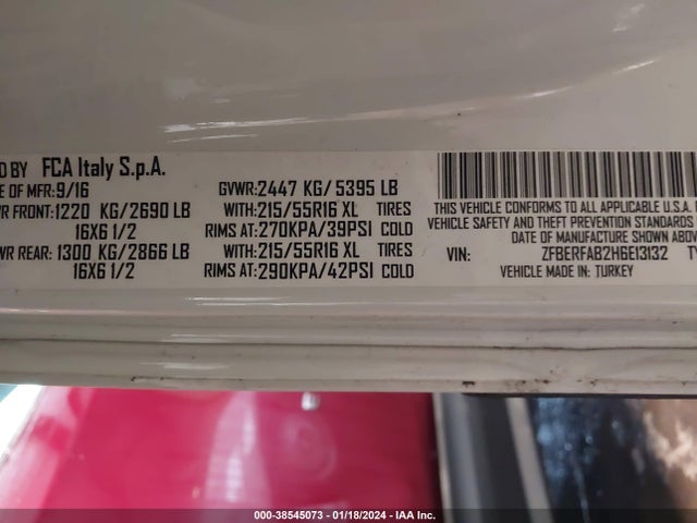 RAM Promaster City Tradesman 2017 ZFBERFAB2H6E13132 Image 9