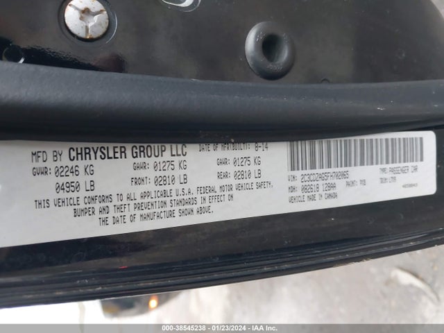 Dodge Challenger Sxt Or R/t 2015 2C3CDZAG5FH702065 Image 9
