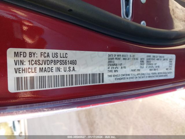 2023 JEEP WAGONEER 1C4SJVDP8PS561460 Photo 8