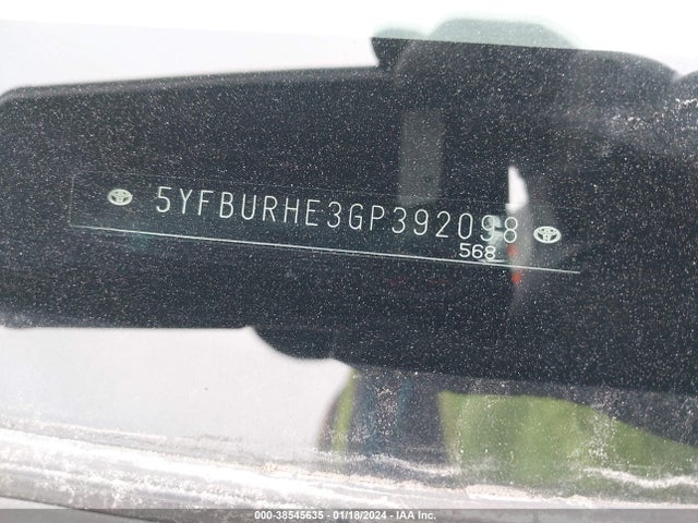 Toyota Corolla 2016 5YFBURHE3GP392098 Image 9