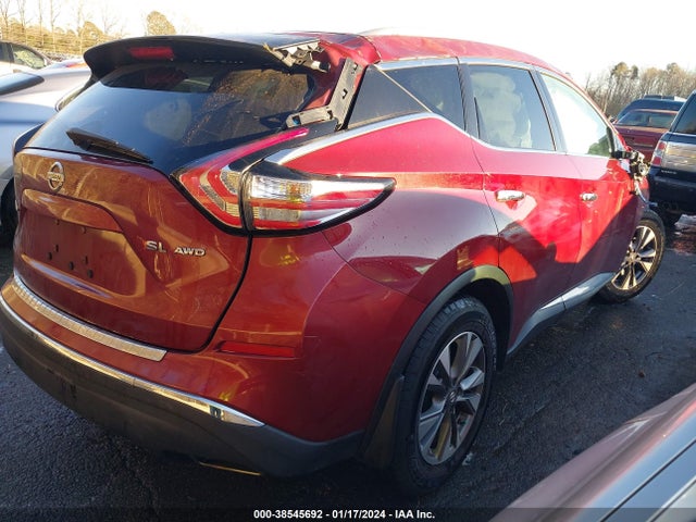 Nissan MURANO SL 2017 5N1AZ2MH6HN184005 Image 4