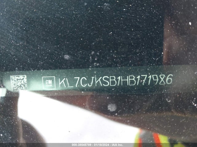 Chevrolet TRAX LS 2017 KL7CJKSB1HB171986 Image 9