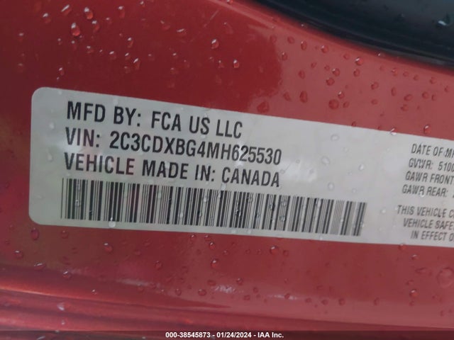 Dodge Charger Sxt Rwd 2021 2C3CDXBG4MH625530 Image 9