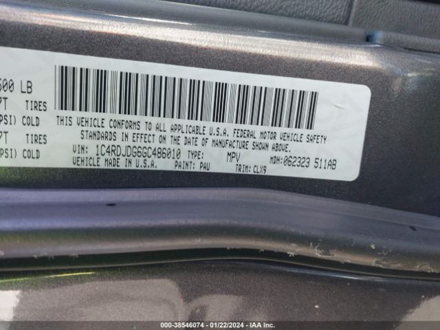 1C4RDJDG6GC486010 Dodge DURANGO LIMITED