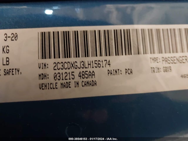 Dodge Charger Scat Pack Rwd 2020 2C3CDXGJ3LH156174 Image 9