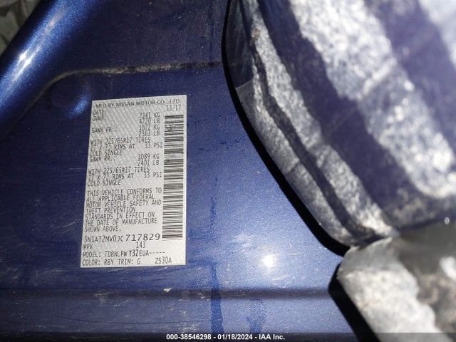 Nissan ROGUE S 2018 5N1AT2MV0JC717829 Image 9