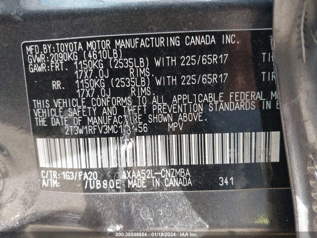 Toyota Rav4 Xle 2021 2T3W1RFV3MC131456 Image 9