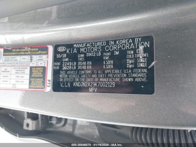 KNDJN2A29K7002129 KIA SOUL