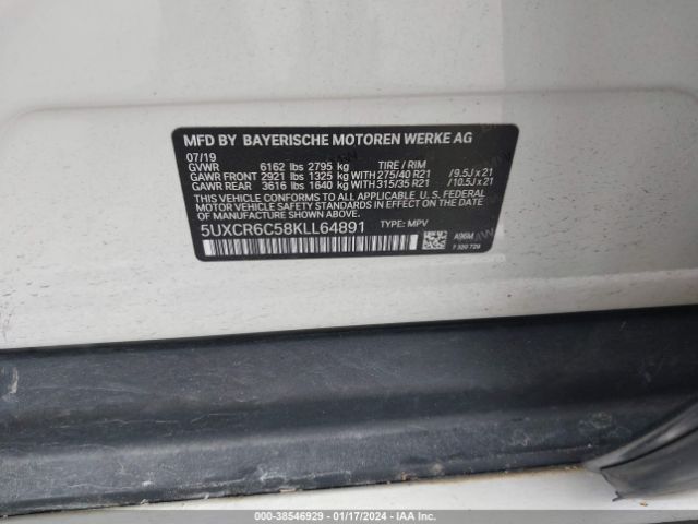 5UXCR6C58KLL64891 BMW X5 Xdrive40i