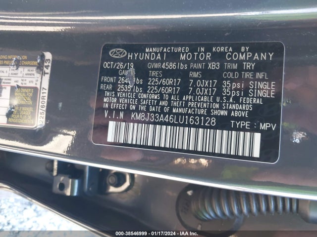Hyundai Tucson Value 2020 KM8J33A46LU163128 Image 9