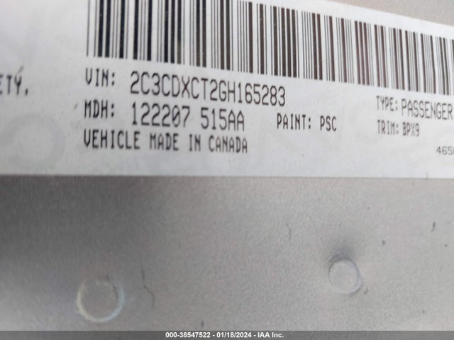 Dodge CHARGER R/T 2016 2C3CDXCT2GH165283 Image 9