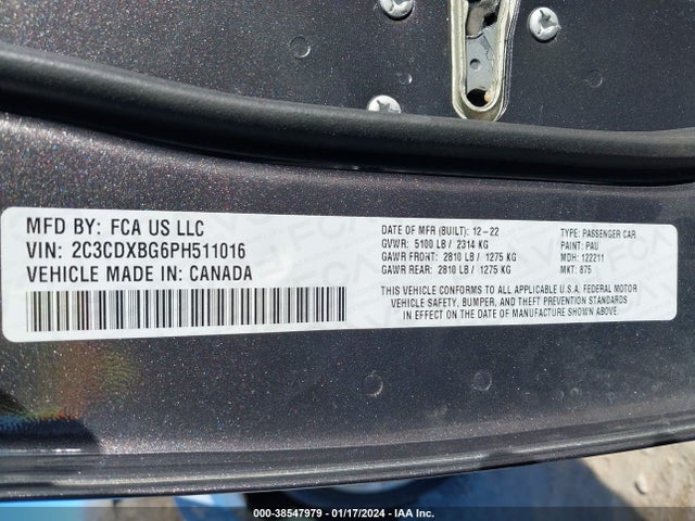 Dodge Charger Sxt 2023 2C3CDXBG6PH511016 Image 9