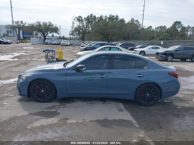 JN1FV7DP4MM850372 Infiniti Q50 Red Sport 400