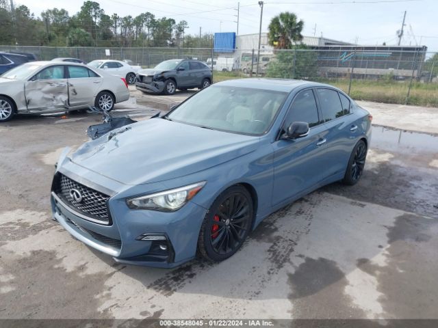 JN1FV7DP4MM850372 Infiniti Q50 Red Sport 400