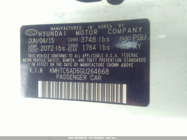Hyundai Veloster 2016 KMHTC6AD6GU264668 Image 9