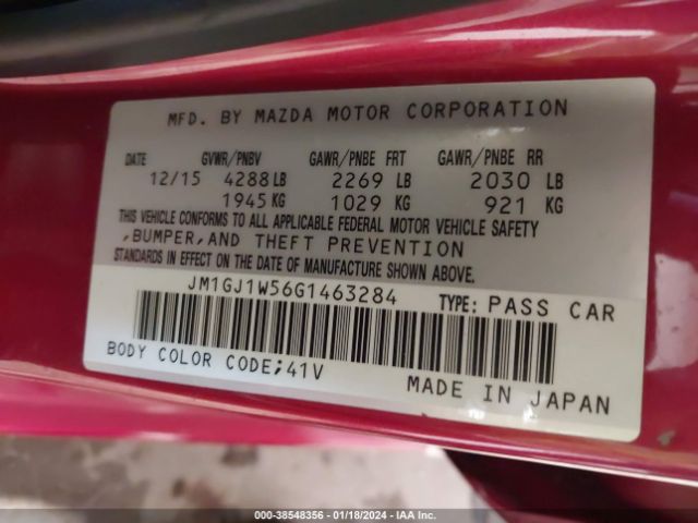 JM1GJ1W56G1463284 Mazda MAZDA6