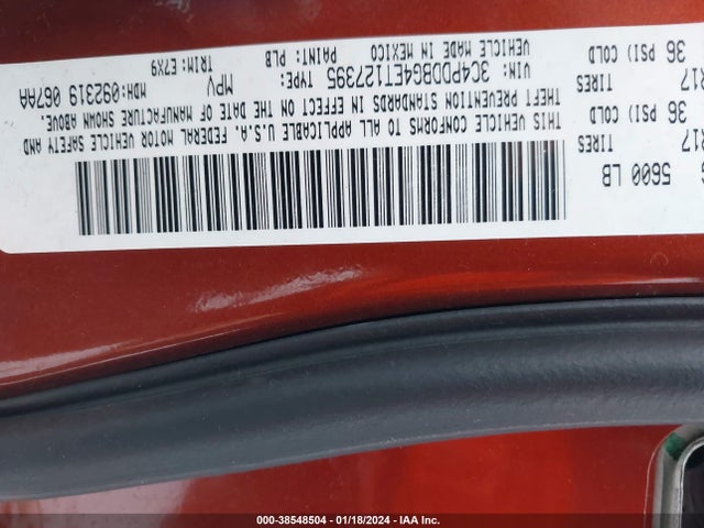 Dodge Journey Sxt 2014 3C4PDDBG4ET127395 Image 9
