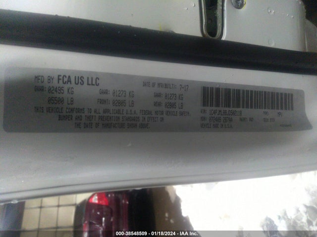 1C4PJMLB8JD502118 Jeep Cherokee Latitude Plus 4x4
