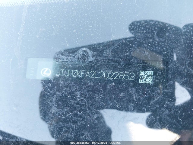 JTJHZKFA2L2022852 Lexus Rx 350l