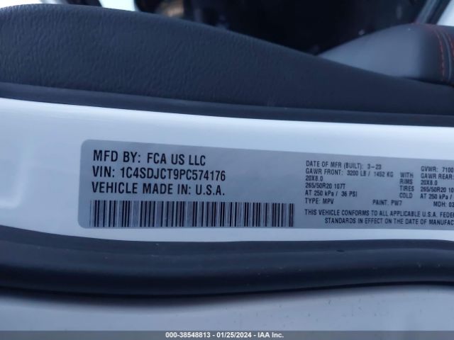 2023 DODGE DURANGO 1C4SDJCT9PC574176 Photo 8