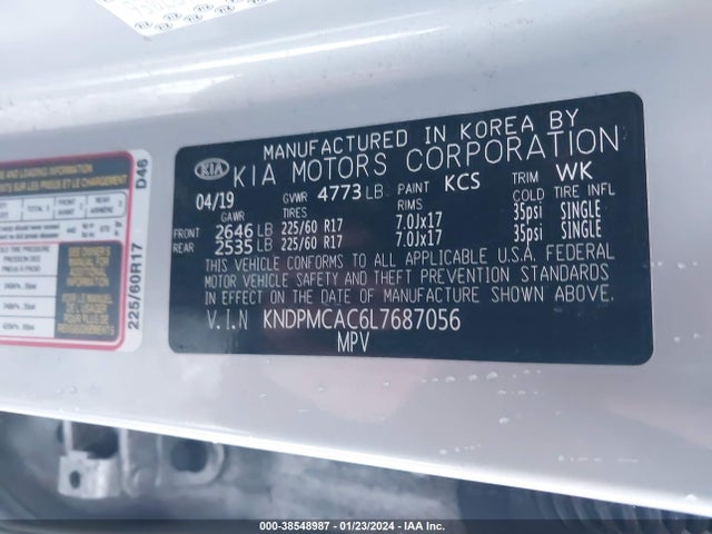 KIA Sportage Lx 2020 KNDPMCAC6L7687056 Image 9