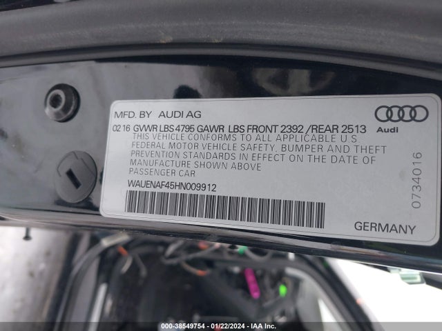 Audi A4 Premium Plus 2017 WAUENAF45HN009912 Image 9